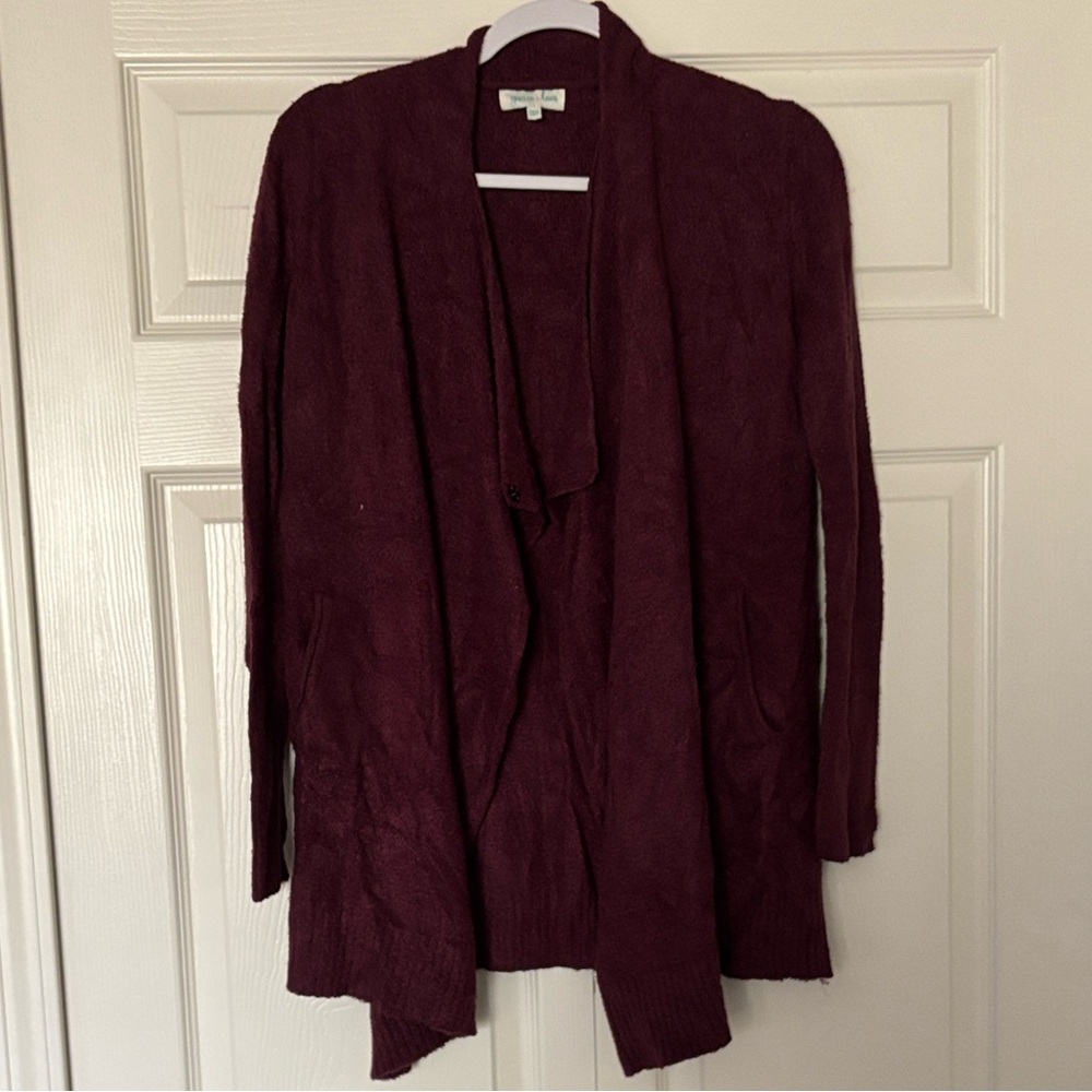 Grace & Lace Deep Burgundy Cardigan